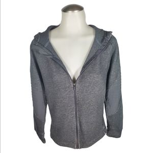 AVIA Zip-Up Hooded Sweatshirt Grey Size M